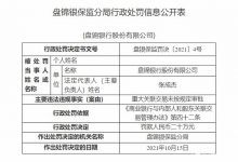 杉德畅刷整理：盘锦银行因违反“反洗钱”规定被重罚70万元，此前该行营收出现断崖式下跌