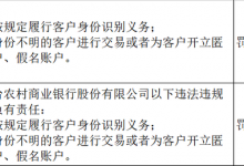 杉德畅刷整理：山东郯城、安丘、烟台3家农商行因违反“反洗钱”规定遭央行重罚，两名董事长和一名副行长同时被罚