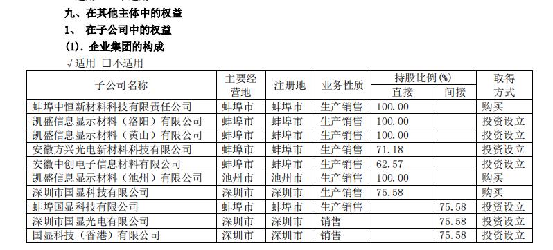 凯盛科技：重要非全资子公司均有高管持股，其盈利能力远高于上市公司