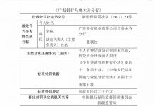 杉德畅刷整理：广发银行乌鲁木齐分行违法被罚 信贷资金违规流入股市