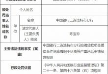 杉德畅刷整理：中国银行二连浩特市分行被罚 严重违反审慎经营规则