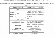 杉德畅刷整理：广发银行乌鲁木齐阿勒泰路支行被罚30万 因违反审慎经营规则等案由