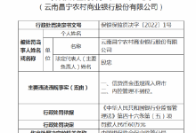 杉德畅刷整理：因信贷资金违规流入房市 云南昌宁农商行被罚60万元