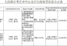 杉德畅刷整理：枣庄农商银行因违反账户管理规定等被罚88.5万元