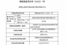 杉德畅刷整理：因违规向房地产企业发放流动资金贷，陕西山阳农商行被罚25万