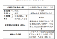 杉德畅刷整理：中国农业发展银行玉林分行被罚40万：因信贷资金违规流入房地产