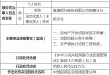 杉德畅刷整理：富滇银行昭通分行3宗违法被罚115万元，分行行长被警告