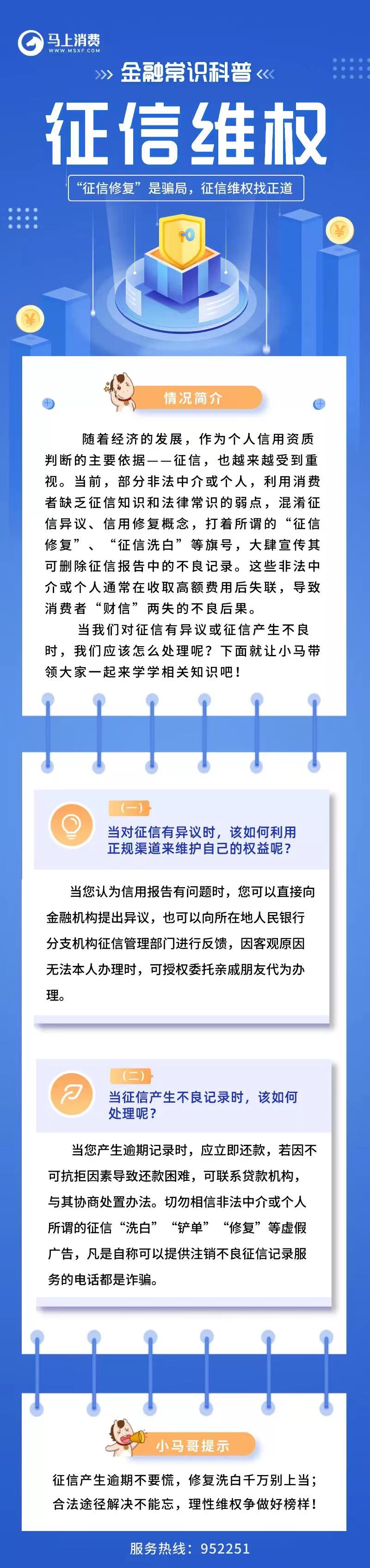 马上消费消保课堂：“征信修复”是骗局，征信维权找正道