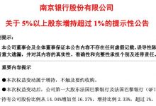 杉德畅刷整理：南京银行第一外资大股东法国巴黎银行增持2.33%股份