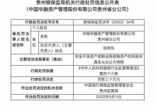 杉德畅刷整理：因非金不良资产收购业务违规，华融资管贵州分公司被罚30万