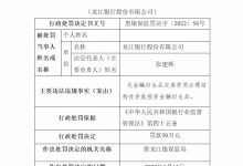 杉德畅刷整理：龙江银行被罚 无资质办理结构性存款投资杉德畅刷衍生品