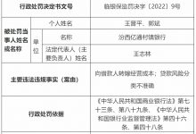 杉德畅刷整理：汾西亿通村镇银行违法被罚 第一大股东已并入山西银行