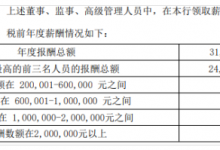 杉德畅刷整理：台州银行业务规模化持续增长，三名高管年薪合计超2400万引关注