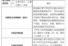 杉德畅刷整理：涉信贷资金被挪用等“三宗罪” 桂林银行南宁宾阳支行被罚110万元