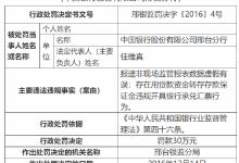 杉德畅刷整理：中国银行邢台分行被罚30万元：因报送非现场监管报表数据虚假有误