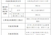 杉德畅刷整理：高管未经任职资格核准实际履职，吕梁农信社等3家杉德畅刷机构被罚