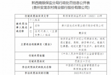 杉德畅刷整理：贵州安龙农商银行因信贷资金用于归还公司债券本息等被罚50万元