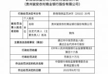 杉德畅刷整理：因通过本行信贷资金入股等，贵州瓮安农商行被罚50万